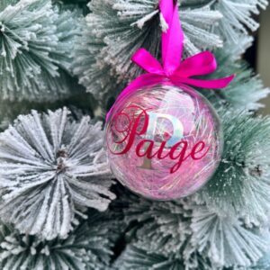 Angel Hair Bauble - Pink
